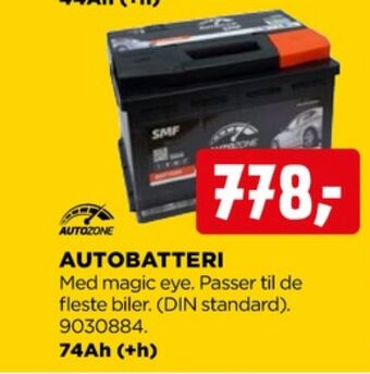 jem & fix Autozone autobatteri tilbud