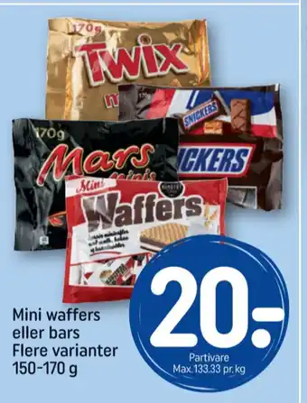 REMA 1000 Minis chokoladebar tilbud