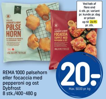Rema 1000 pølsehorn