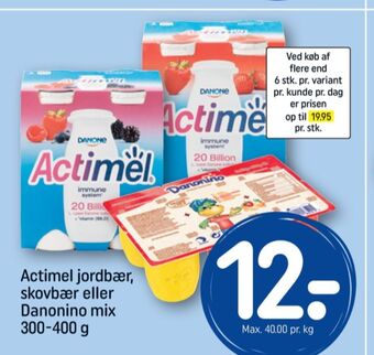Actimel drikkeyoghurt jordbær