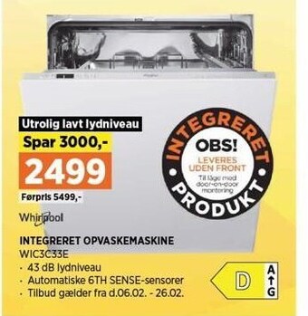 Power Integreret opvaskemaskine tilbud