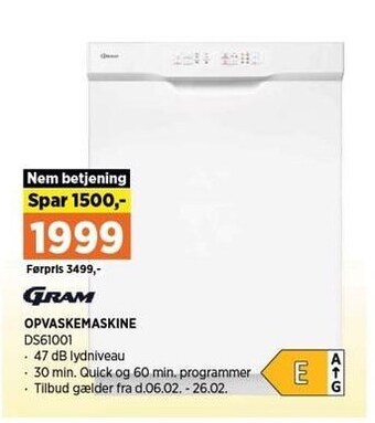 Power Opvaskemaskine tilbud