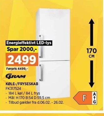 Køle/fryseskab