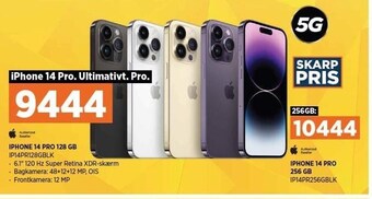Power Iphone 14 pro 128 gb eller iphone 14 pro 256 gb tilbud