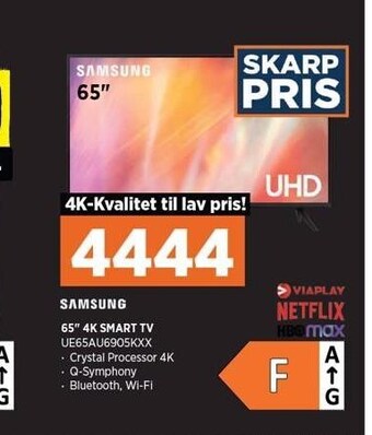 Power 65'' 4k smart tv tilbud