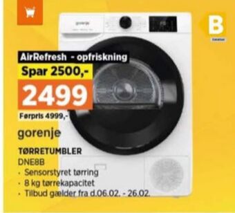 Power Gorenje tørretumbler tilbud