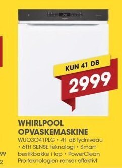 Punkt1 Whirlpool opvaskemaskine tilbud