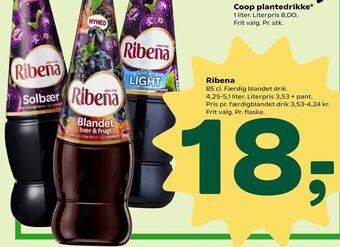 Coop 365 Ribena tilbud