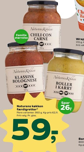 Coop 365 Naturens Køkken Færdigretter tilbud