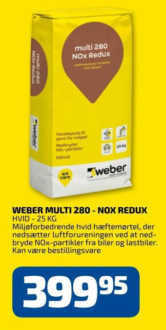 Weber multi 280 - nox redux