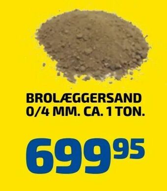 Davidsen Brolæggersand 0/4 mm. ca. 1 ton tilbud