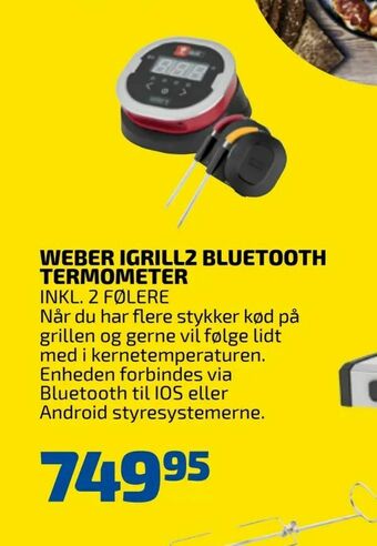Davidsen Weber igrill2 bluetooth termometer tilbud