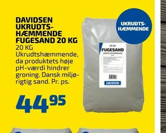 Davidsen ukrudtshæmmende fugesand 20 kg