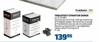 Troldtekt struktur skrue