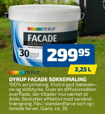 Davidsen Dyrup facade sokkemaling tilbud