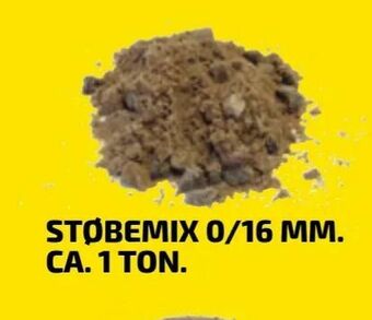 Støbemix 0/16 mm. ca. 1 ton