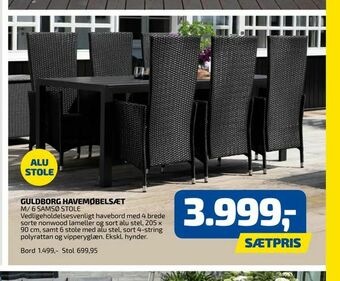 Davidsen Guldborg havemøbelsæt tilbud