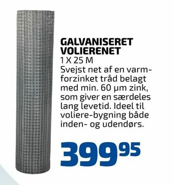 Davidsen Galvaniseret volierenet tilbud