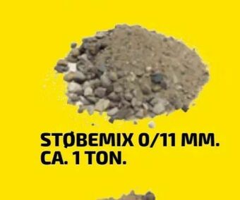Støbemix 0/11 mm. ca. 1 ton