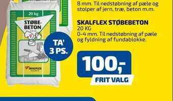 Davidsen Skalflex støbebeton tilbud