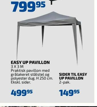 Davidsen Easy up pavillon tilbud