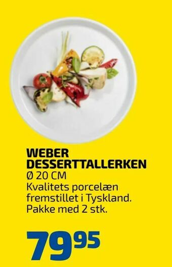 Davidsen Weber desserttallerken tilbud
