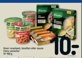 REMA 1000 Knorr snackpot, bouillon eller sauce tilbud