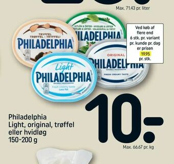 REMA 1000 Philadelphia Light, original, trøffel eller hvidløg tilbud