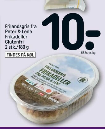 REMA 1000 Frilandsgris fra Peter & Lene Frikadeller Glutenfri tilbud