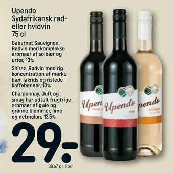 REMA 1000 Upendo Sydafrikansk rød eller hvidvin tilbud
