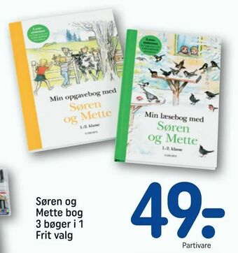 REMA 1000 Søren og Mette bog 3 bøger i 1 tilbud