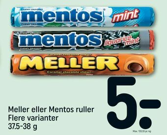 REMA 1000 Meller eller Mentos ruller tilbud