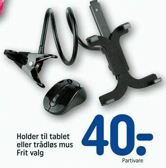 Holder til tablet eller trådløs mus