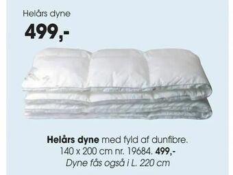 Daells Bolighus Helårs dyne tilbud