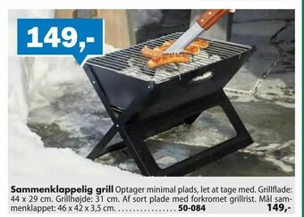 Biltema Sammenklappelig grill tilbud