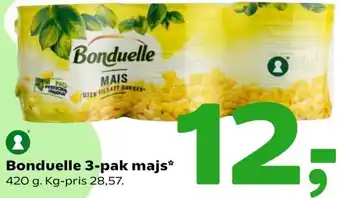 Coop 365 Bonduelle 3-Pak Majs 420g tilbud