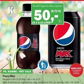Købmandsgården Pepsi max tilbud