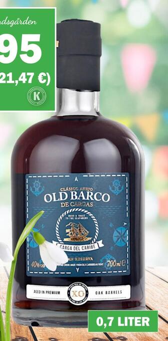 Købmandsgården Old barco rom tilbud