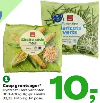 Coop 365 Coop Grøntsager 300-400g tilbud