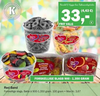 Købmandsgården Red band tilbud