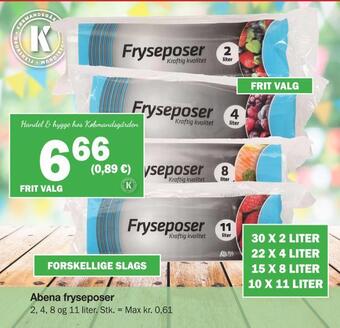 Købmandsgården Abena fryseposer tilbud