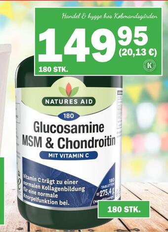 Natures aid - glucosamine msm & chondroitin