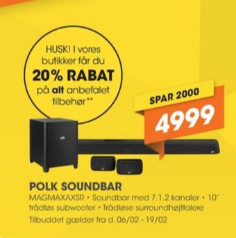 Expert Polk soundbar tilbud