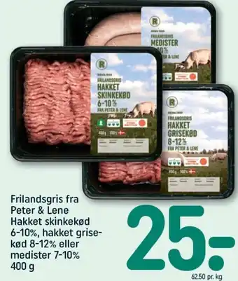 REMA 1000 Frilandsgris Fra Peter & Lene Hakket Skinkekød 400g tilbud