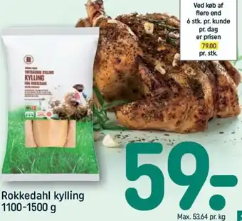 REMA 1000 Rokkedahl Kylling 1100-1500g tilbud