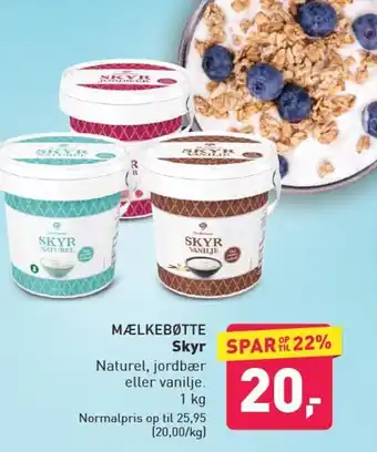 ALDI Mælkebøtte Skyr tilbud