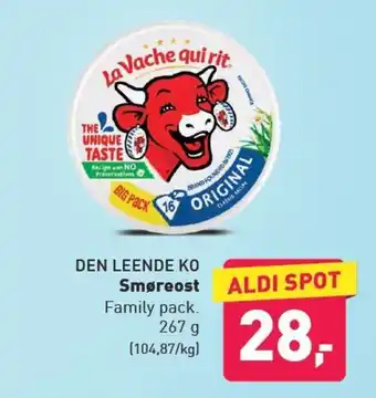 ALDI Den Leende Ko Smøreost tilbud