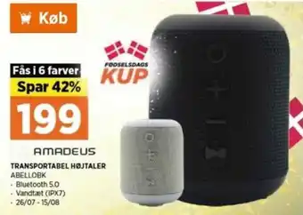 Transportabel Højtaler ABELLOBK