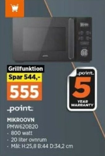 Power Mikroovn PMW620B20 tilbud