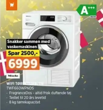 Power Wifi Tørrestimbler TWF660WPNDS tilbud